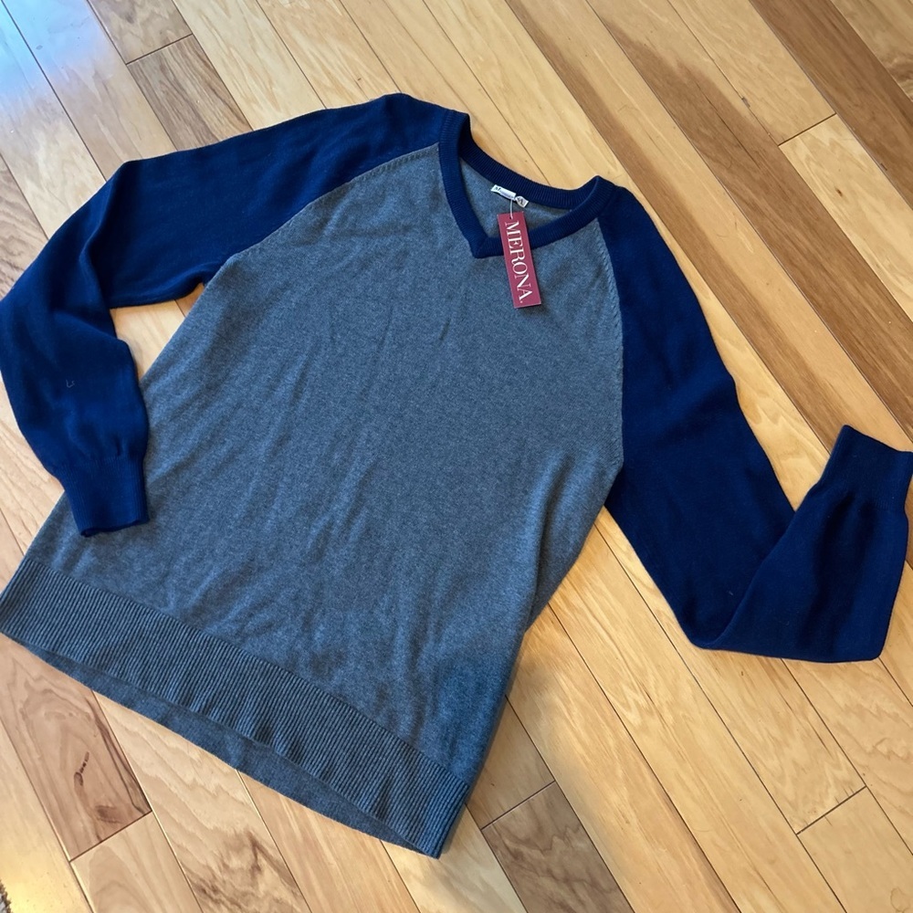 NWT Merona Men’s Cotton Blend Sweater - Picture 2 of 10